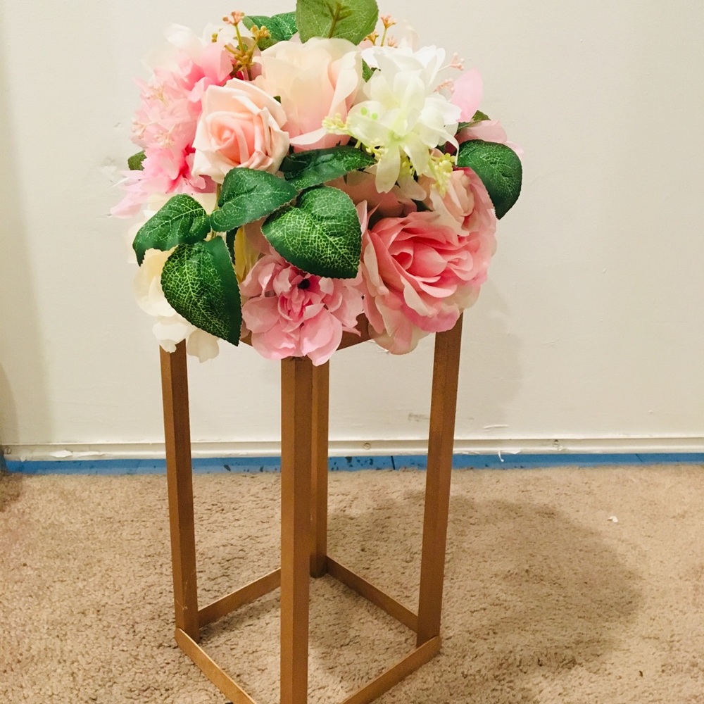 Pink floral Centerpiece baby shower, birthday etc